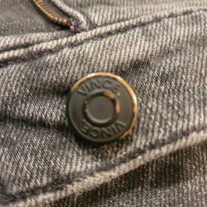 Vince Faded Black Skinny Jeans